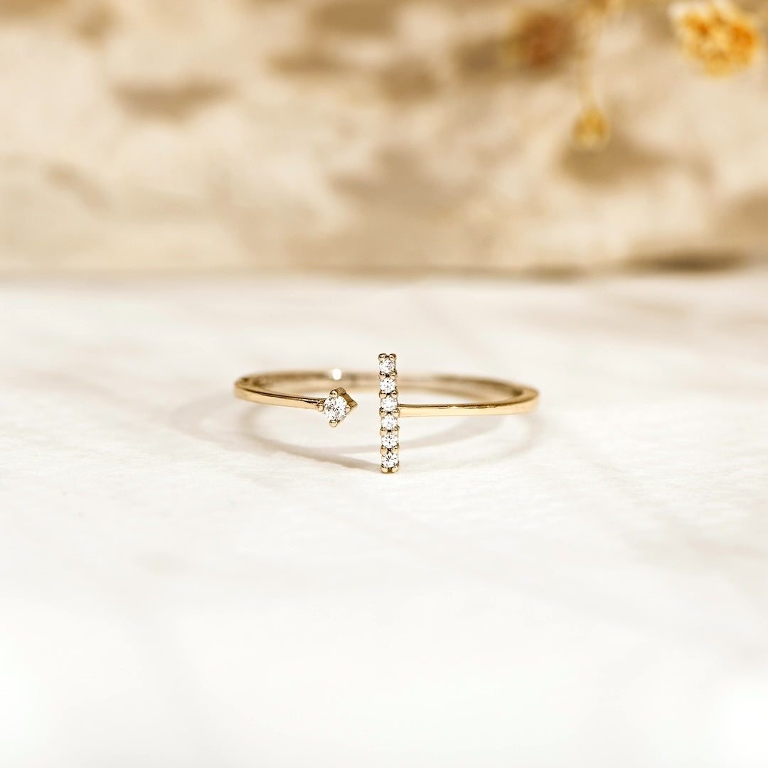 Vergulde Girl Gang Vriendschapsring