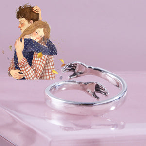 Sterling zilveren omhelzingsring