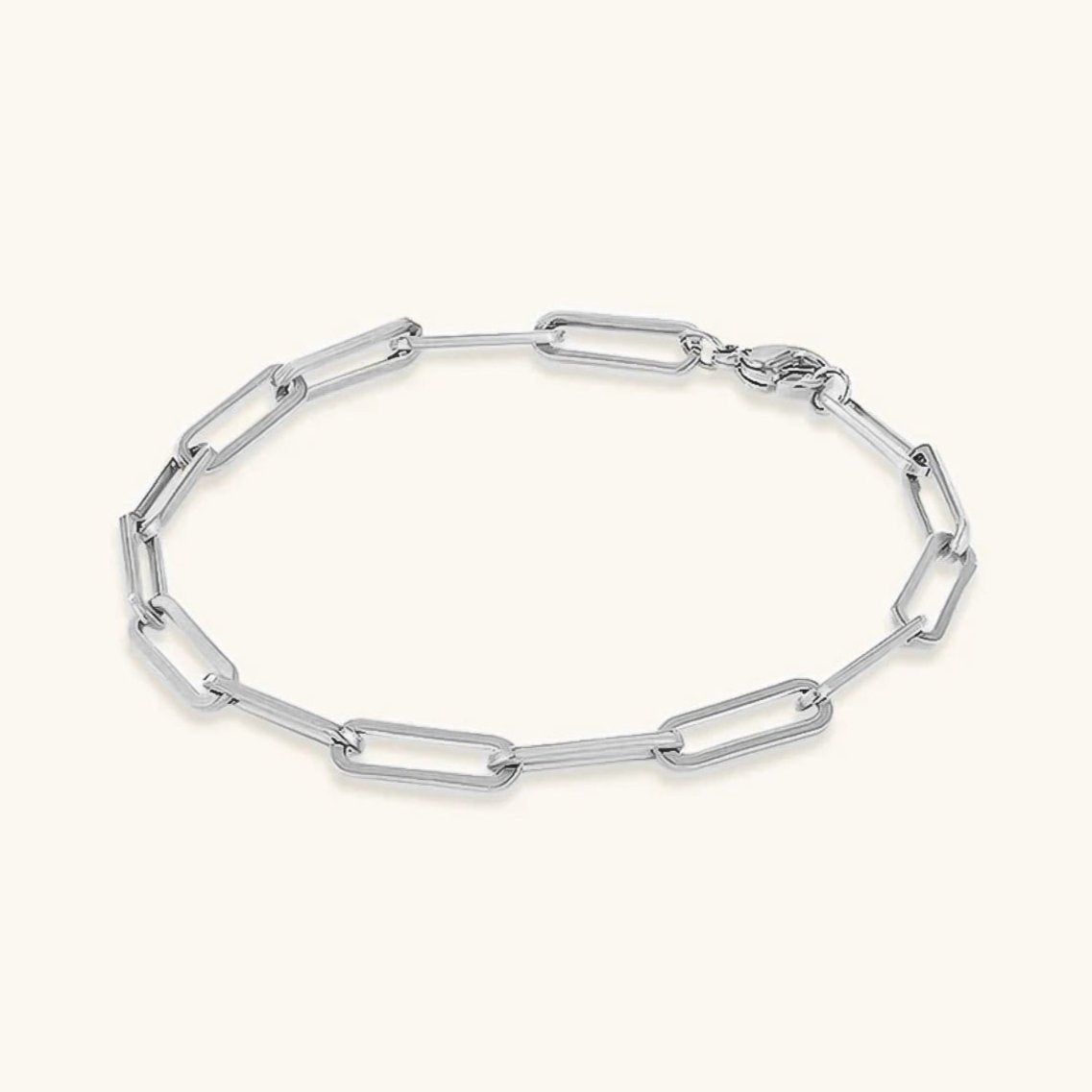 Eloise Gouden paperclip armband