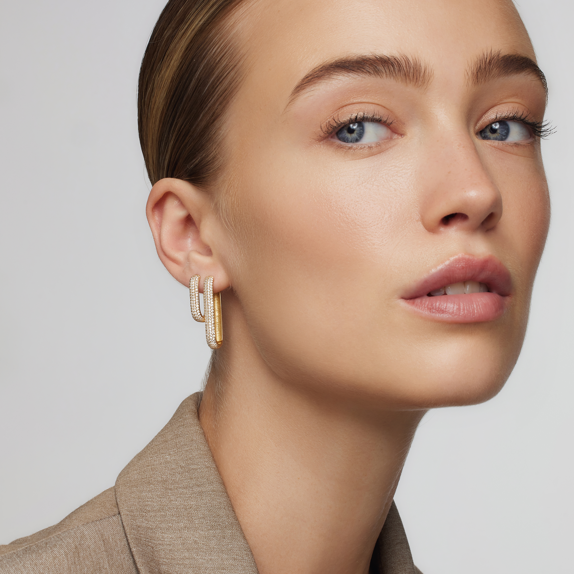 Icon Pavé Hoops | 18k Goud