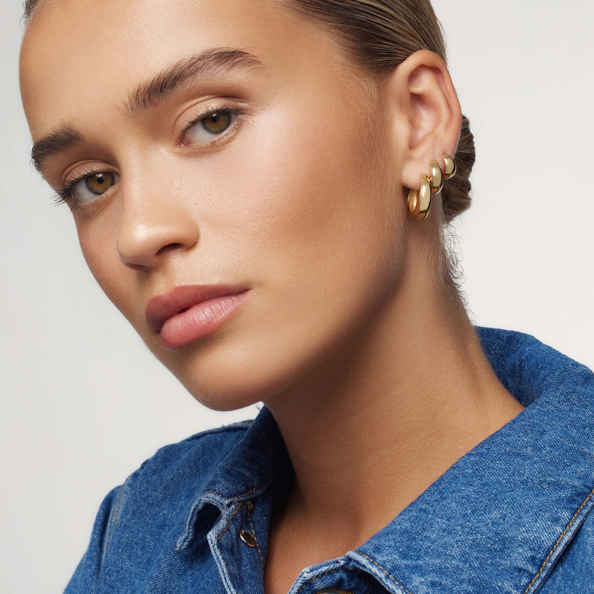 Rue Statement Hoops | 18k Goud