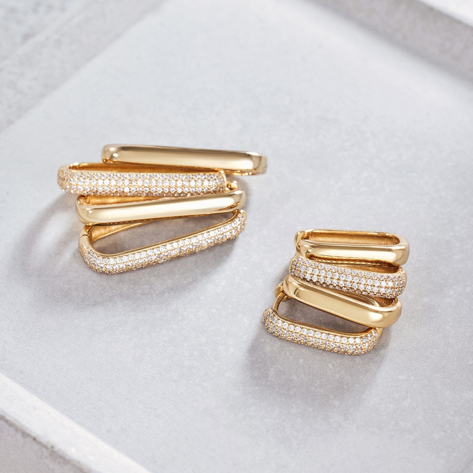 Icon Pavé Hoops | 18k Goud
