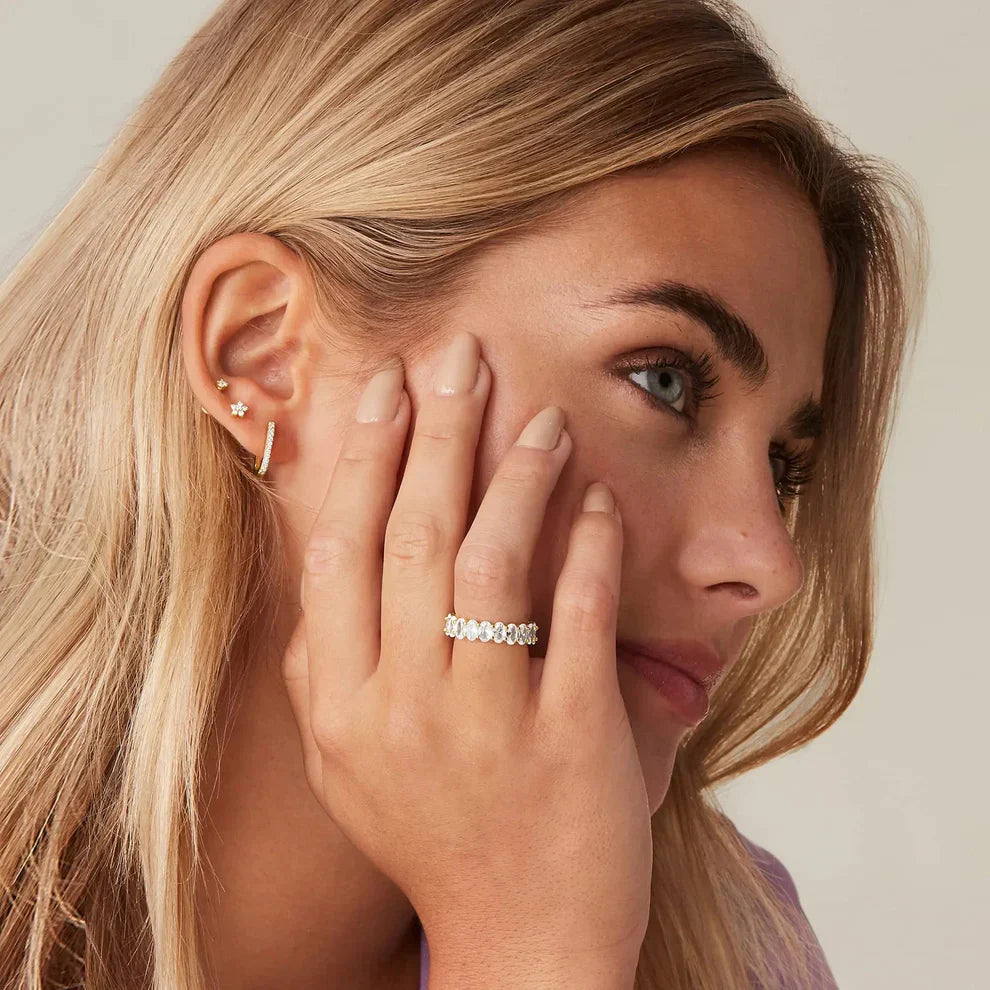 Antoinette Diamant Simulant Gouden Ring
