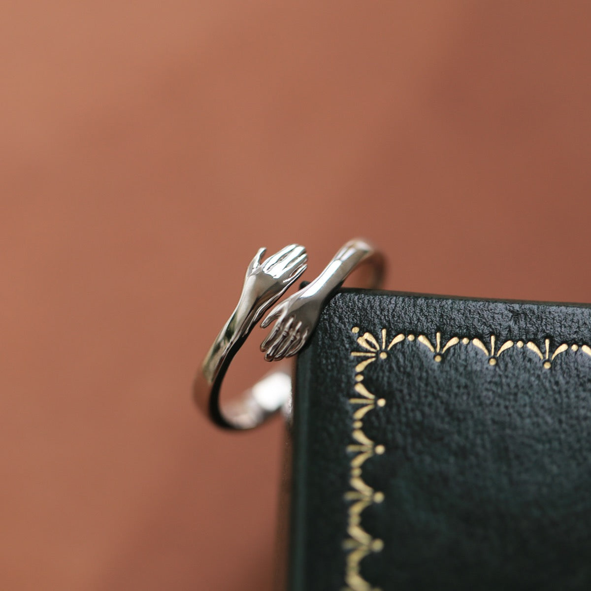 Sterling zilveren omhelzingsring