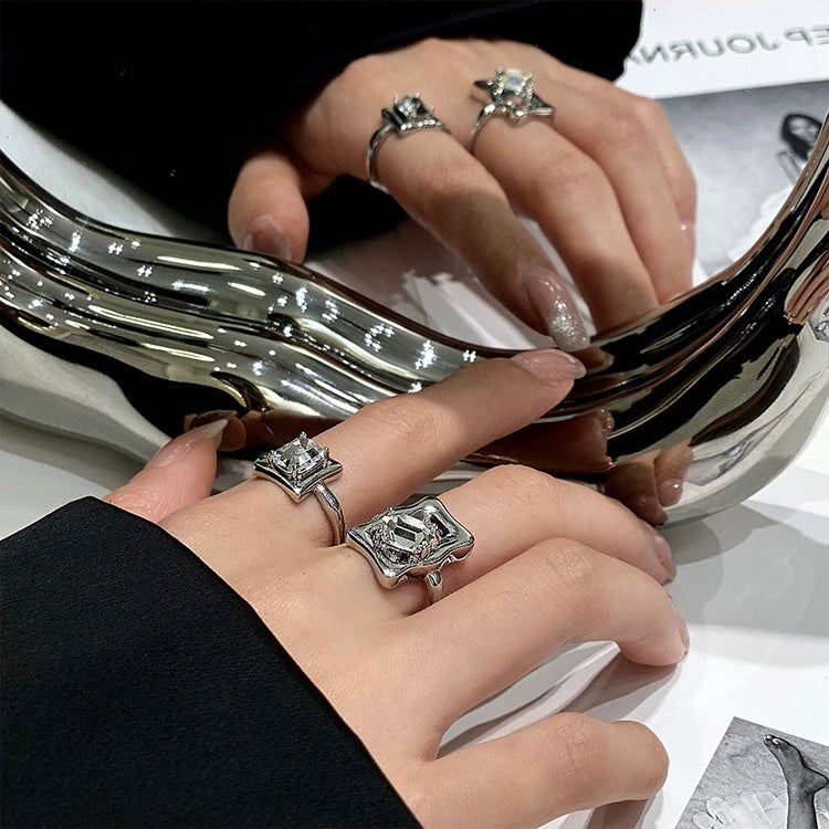 Onregelmatige zirkonia-ring