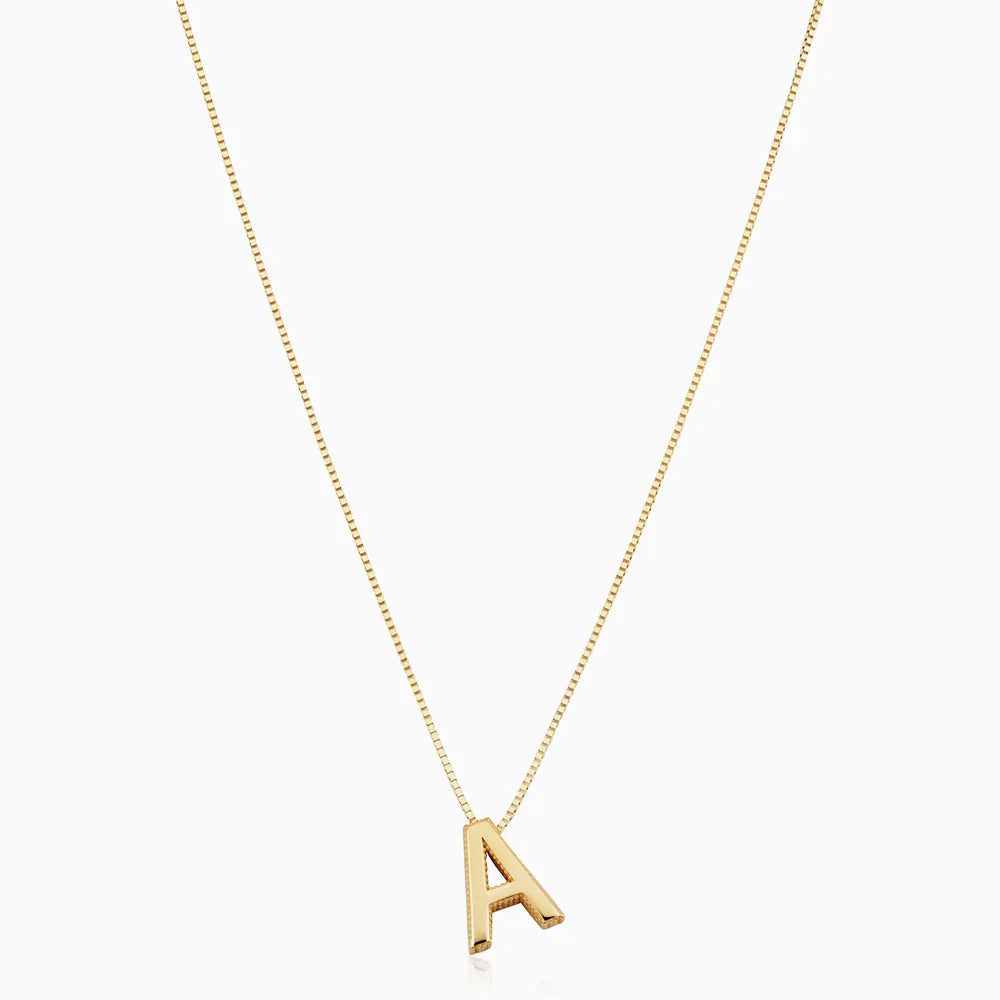 Liefdesbrief Initiaal Ketting | 18k Goud