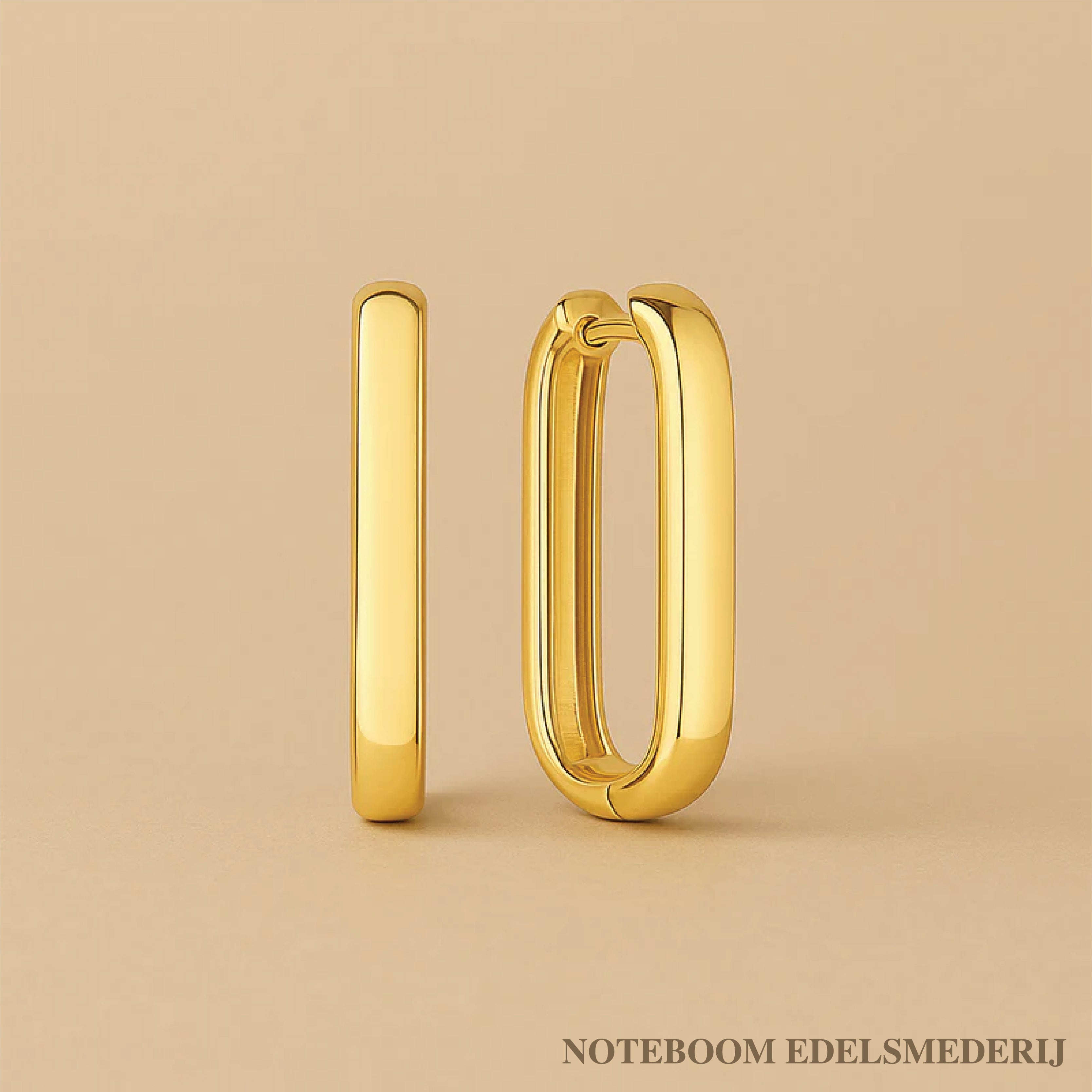 Icon Hoops | Gedurfde 18k Gouden Statement Oorbellen