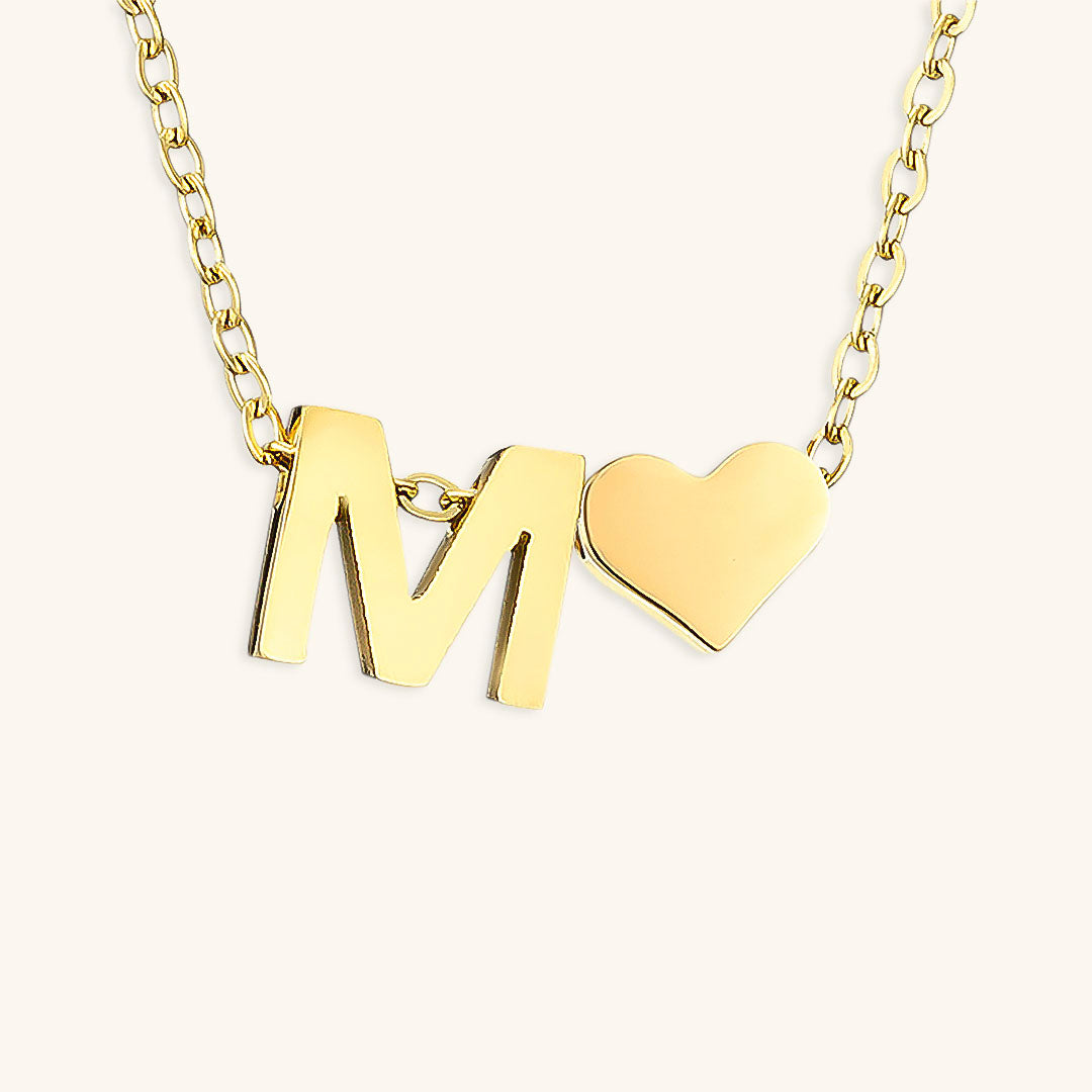 Ria Initiaal Letter Gouden Ketting