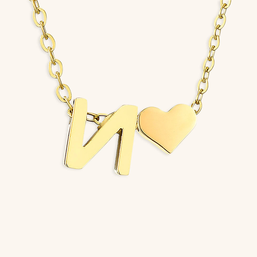 Ria Initiaal Letter Gouden Ketting