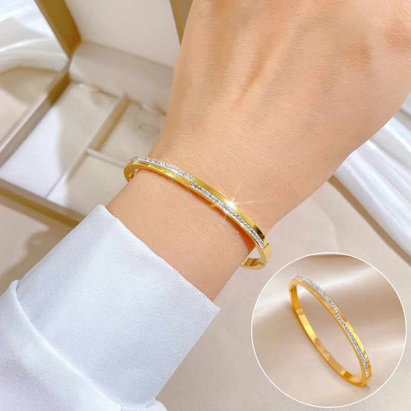 Aera Gouden Armband met Kristal