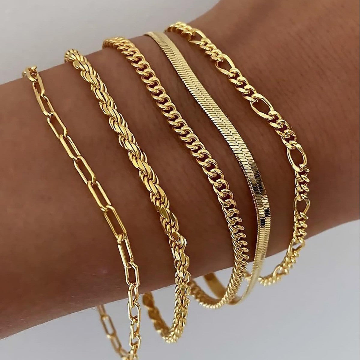 Ellis Renner Armbanden Set | 16k Goud