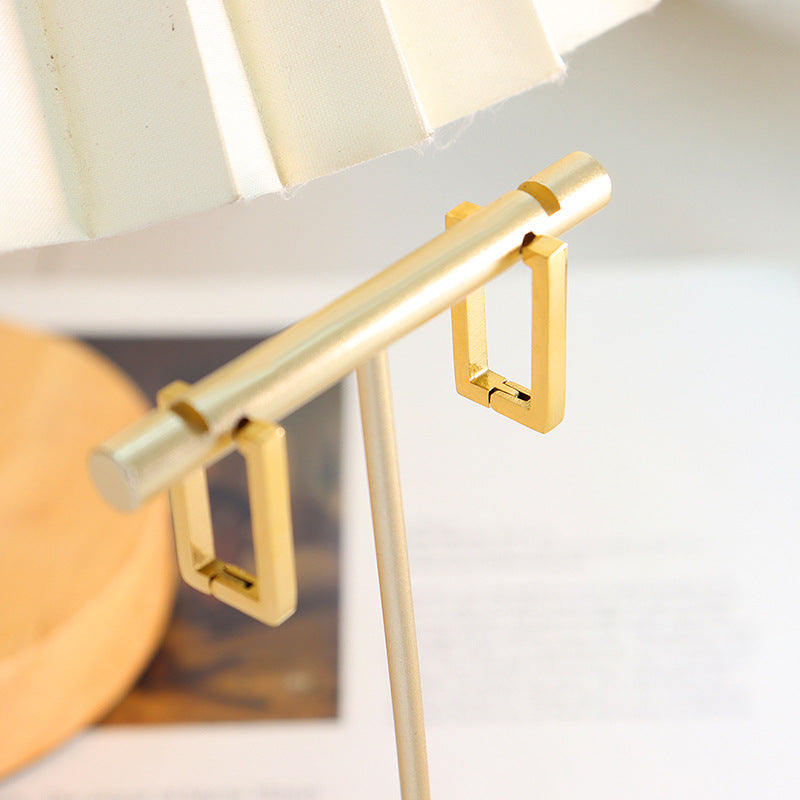 Terra Geometrische Gouden Oorbellen