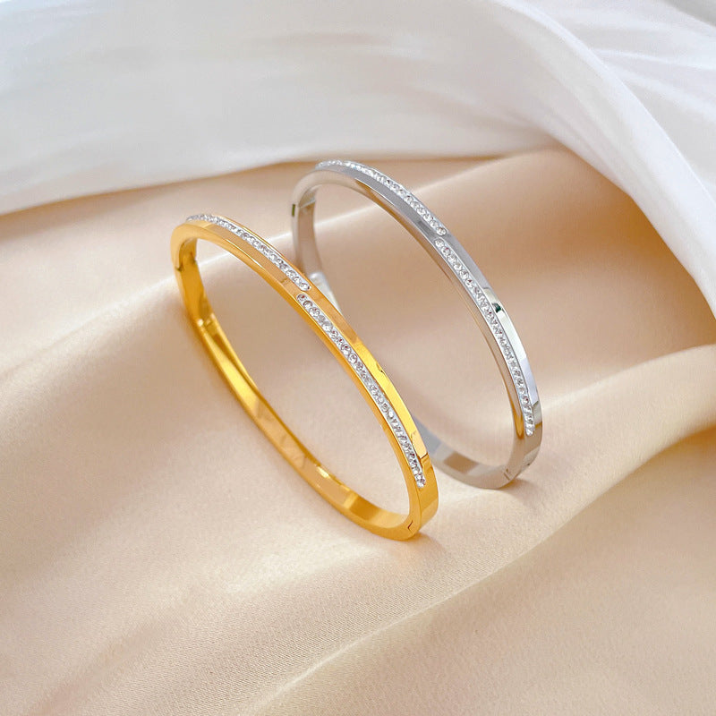Aera Gouden Armband met Kristal