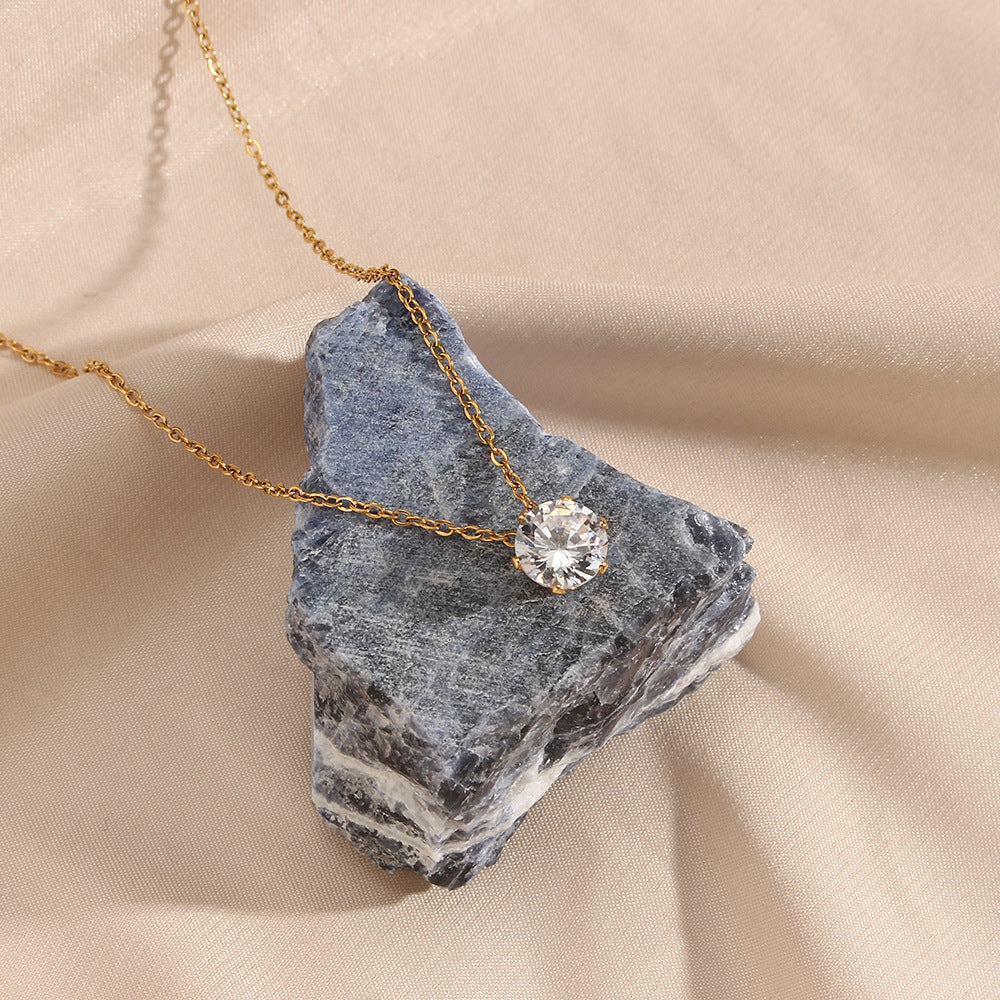 Kyla Solitaire Gouden Ketting