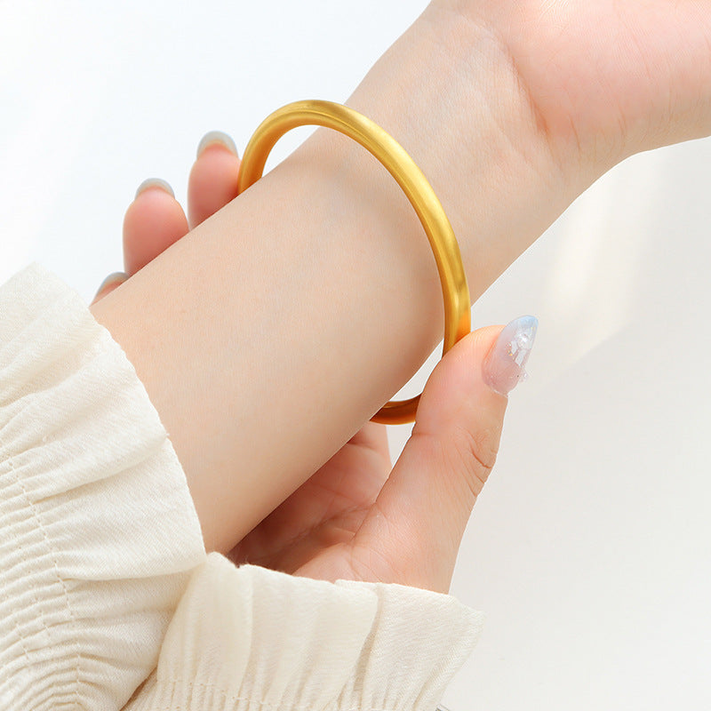 Vivace Minimalistische Gouden Bangle
