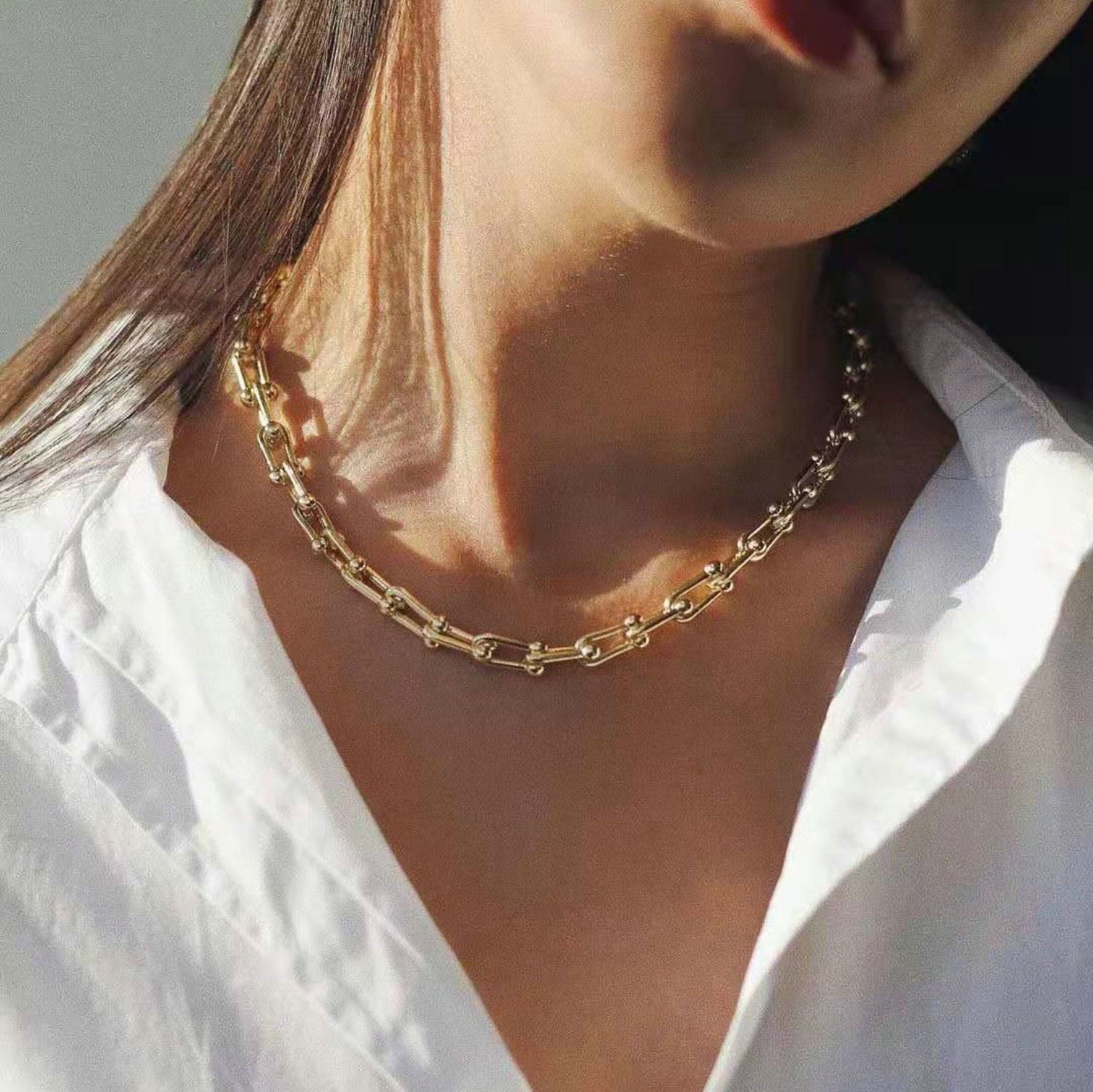 Cascade gouden ketting