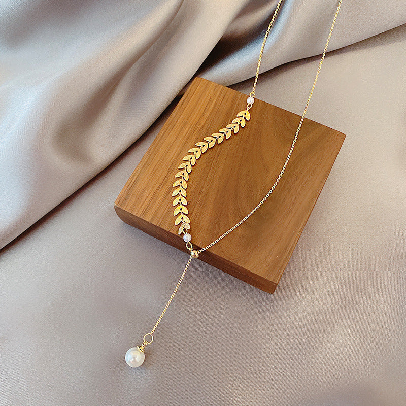 Gouden Ketting met Parel