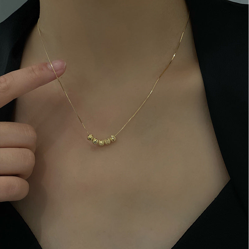 Ketting met kralen van kalmte