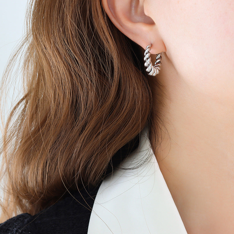 Aurum Gouden Twist Oorbellen