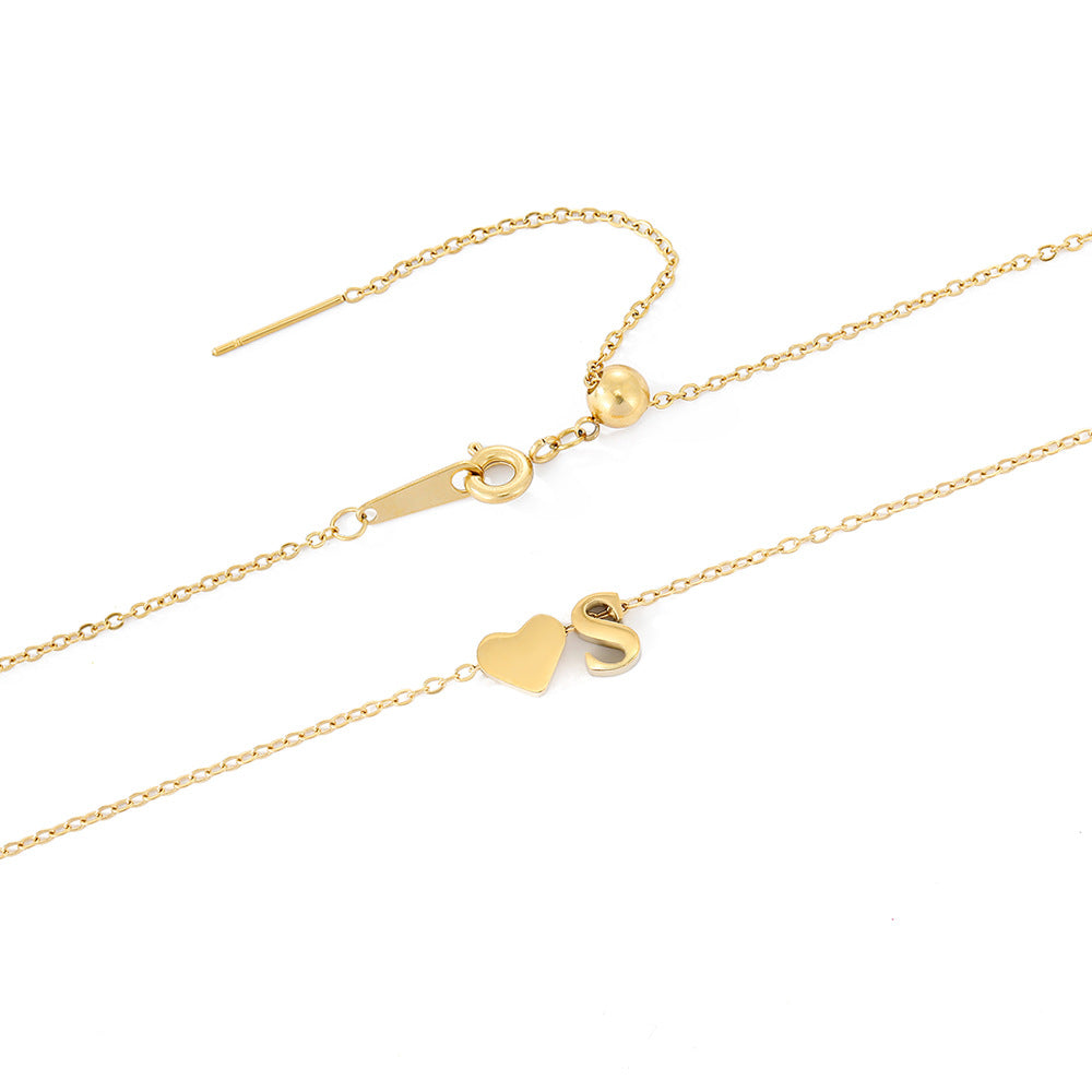 Ria Initiaal Letter Gouden Ketting