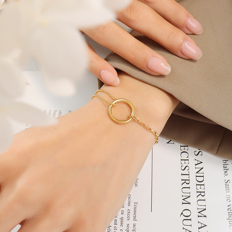 Luria Gouden Hoepelarmband