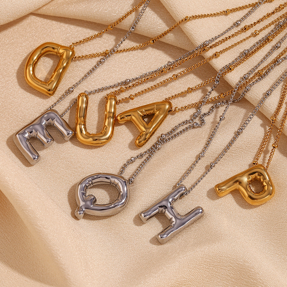 Gepersonaliseerde Bubbelinitiaal Ketting