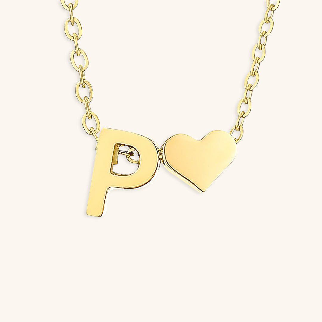 Ria Initiaal Letter Gouden Ketting