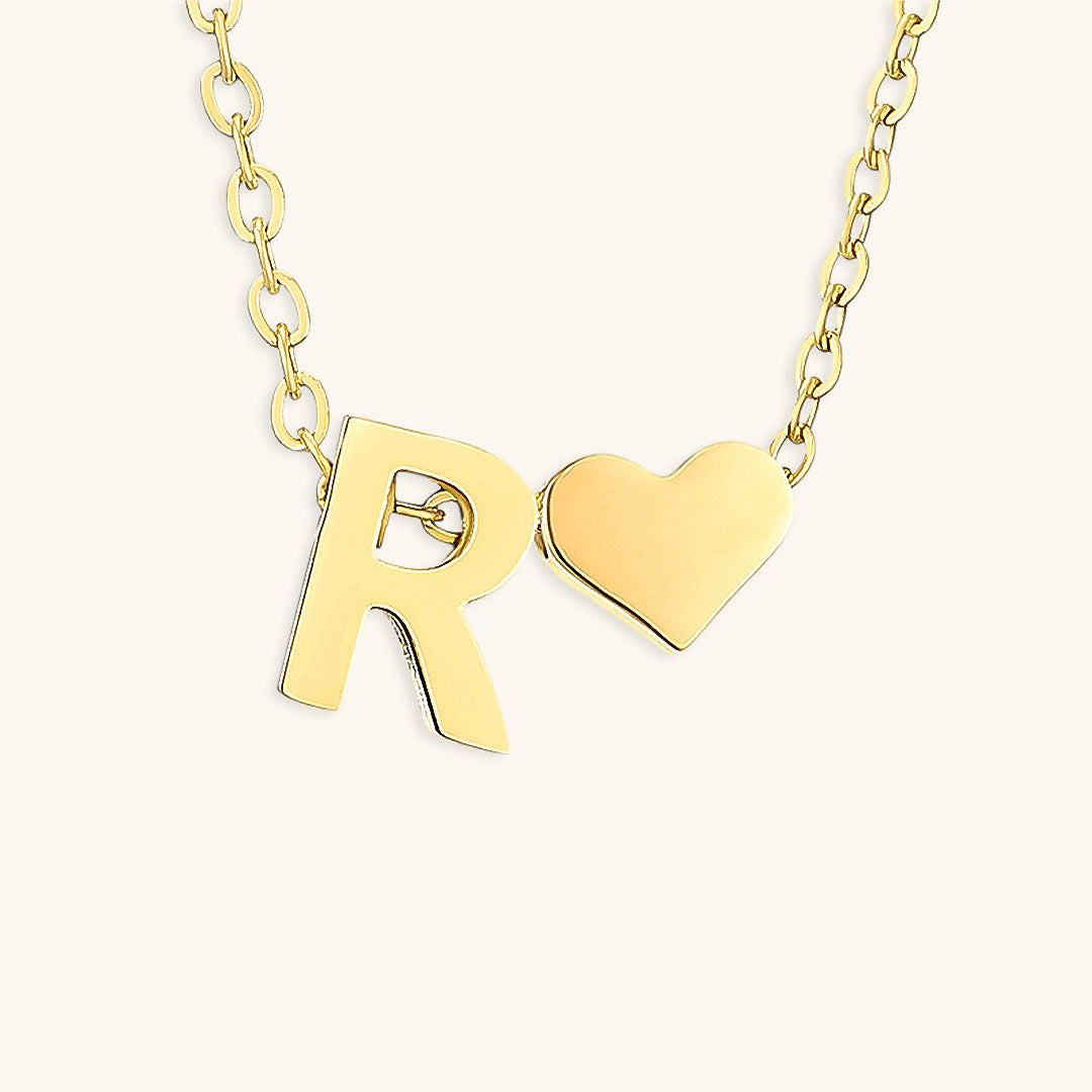 Ria Initiaal Letter Gouden Ketting