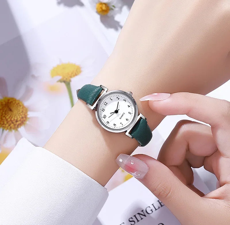 Casual Vrouwen Manier Leren Horloge