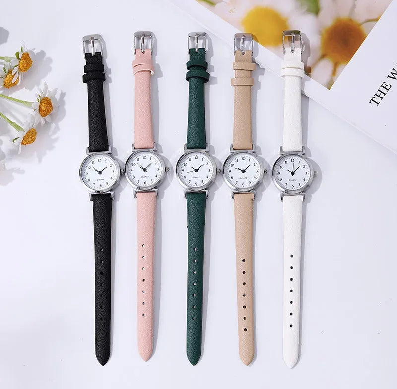 Casual Vrouwen Manier Leren Horloge