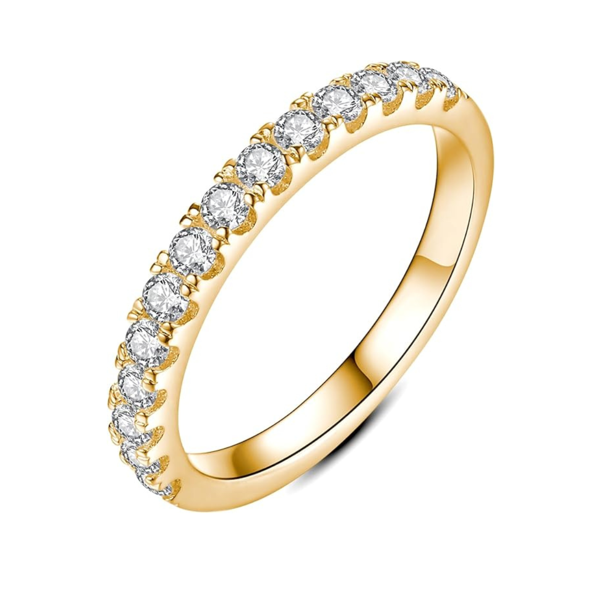 Moissaniet Trouwring | 18k Goud