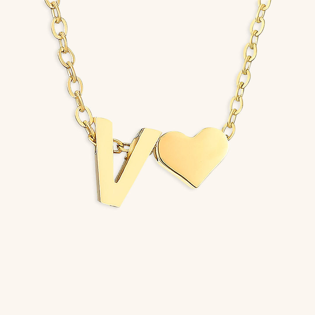 Ria Initiaal Letter Gouden Ketting
