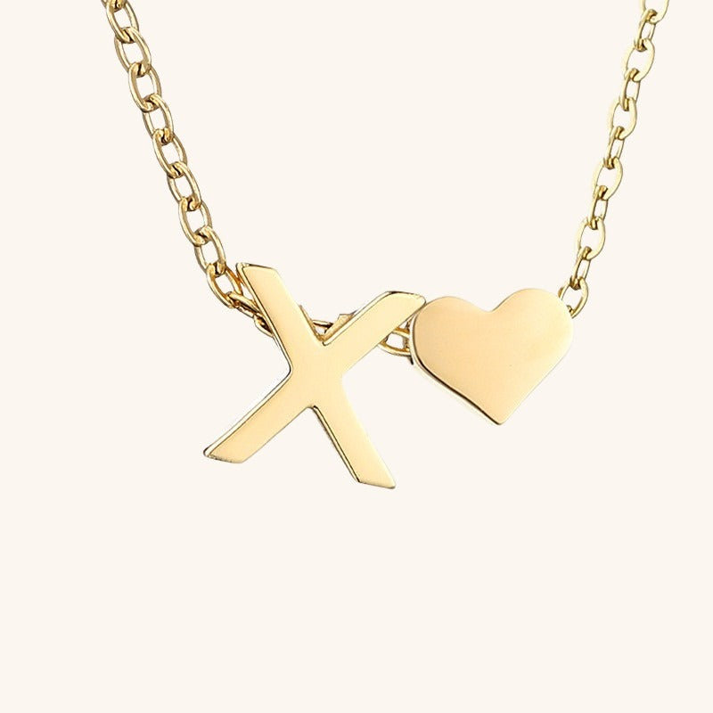 Ria Initiaal Letter Gouden Ketting