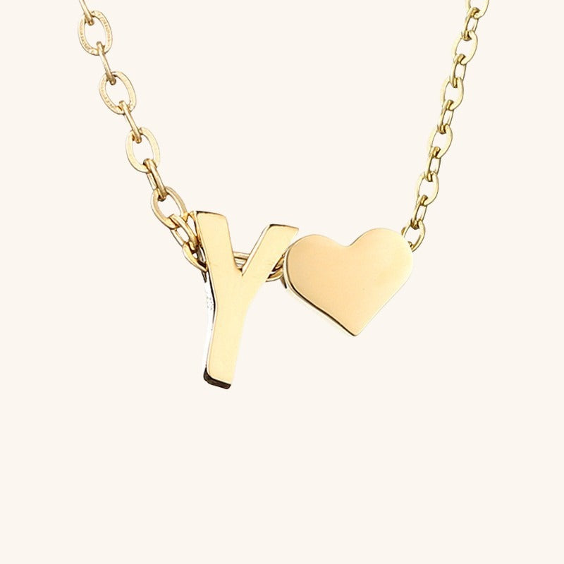 Ria Initiaal Letter Gouden Ketting