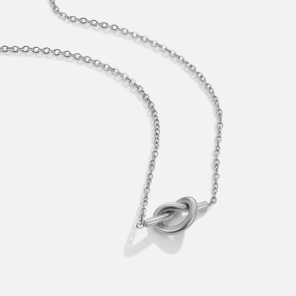 Adela – Zilveren Knoopketting