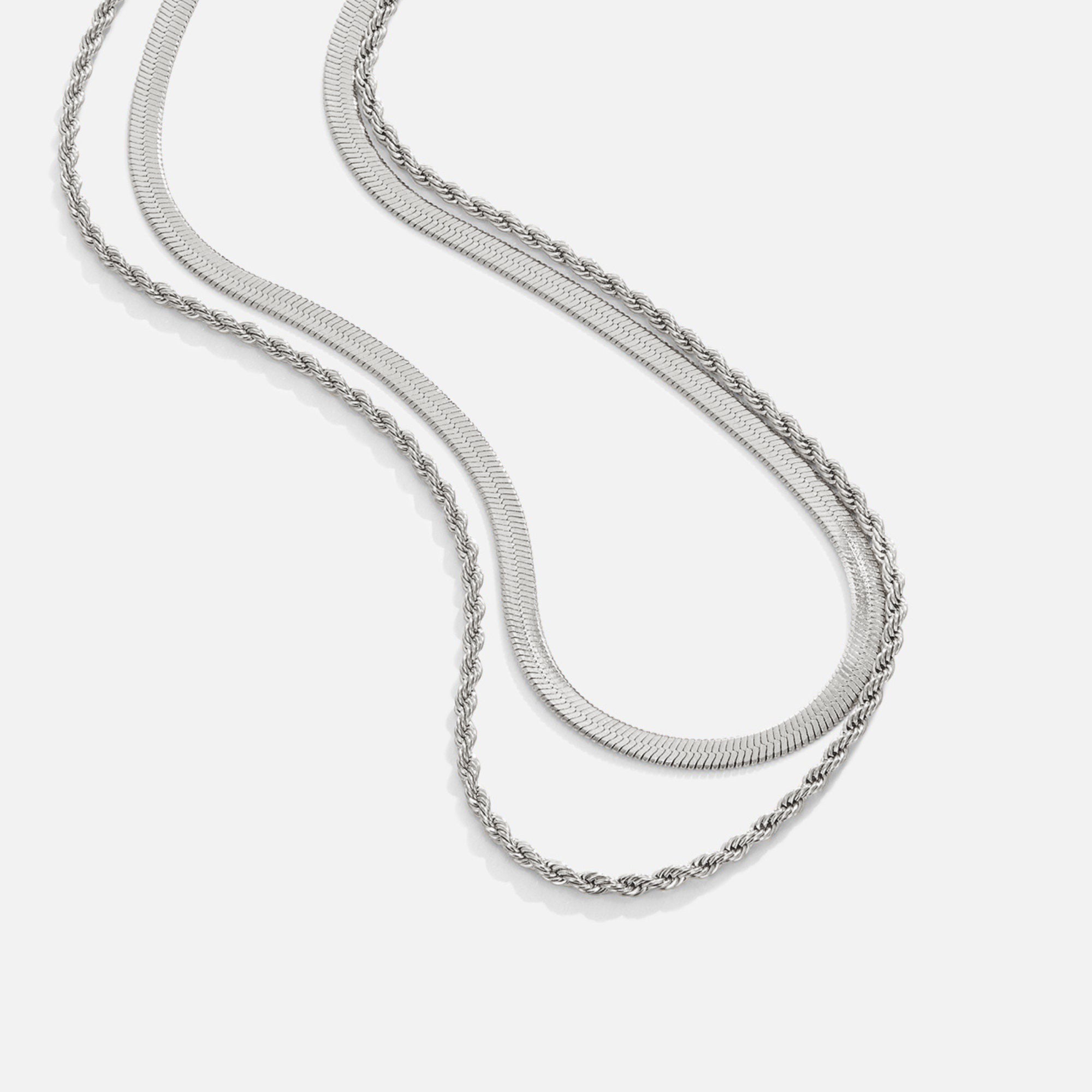 Alexandra – Zilveren Laagjesketting