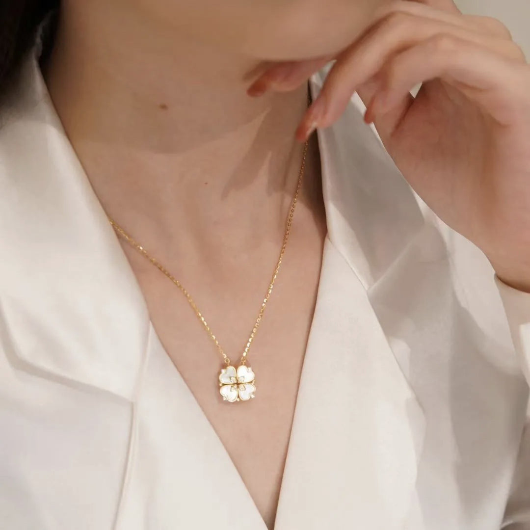 Betoverende Klaverblad Ketting