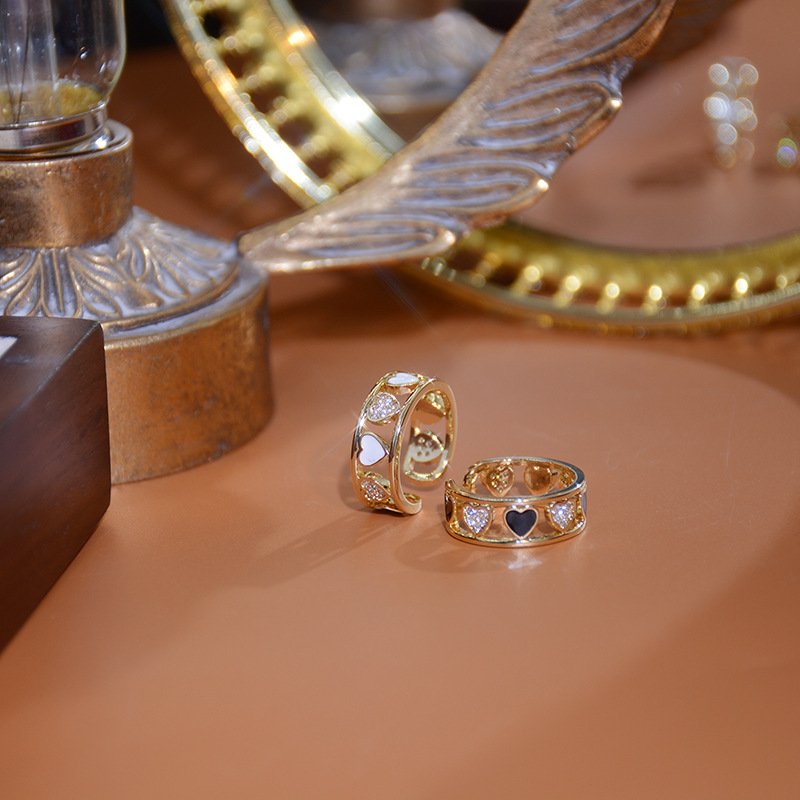 Opengewerkte Hartring Ingelegd met Zirkonia