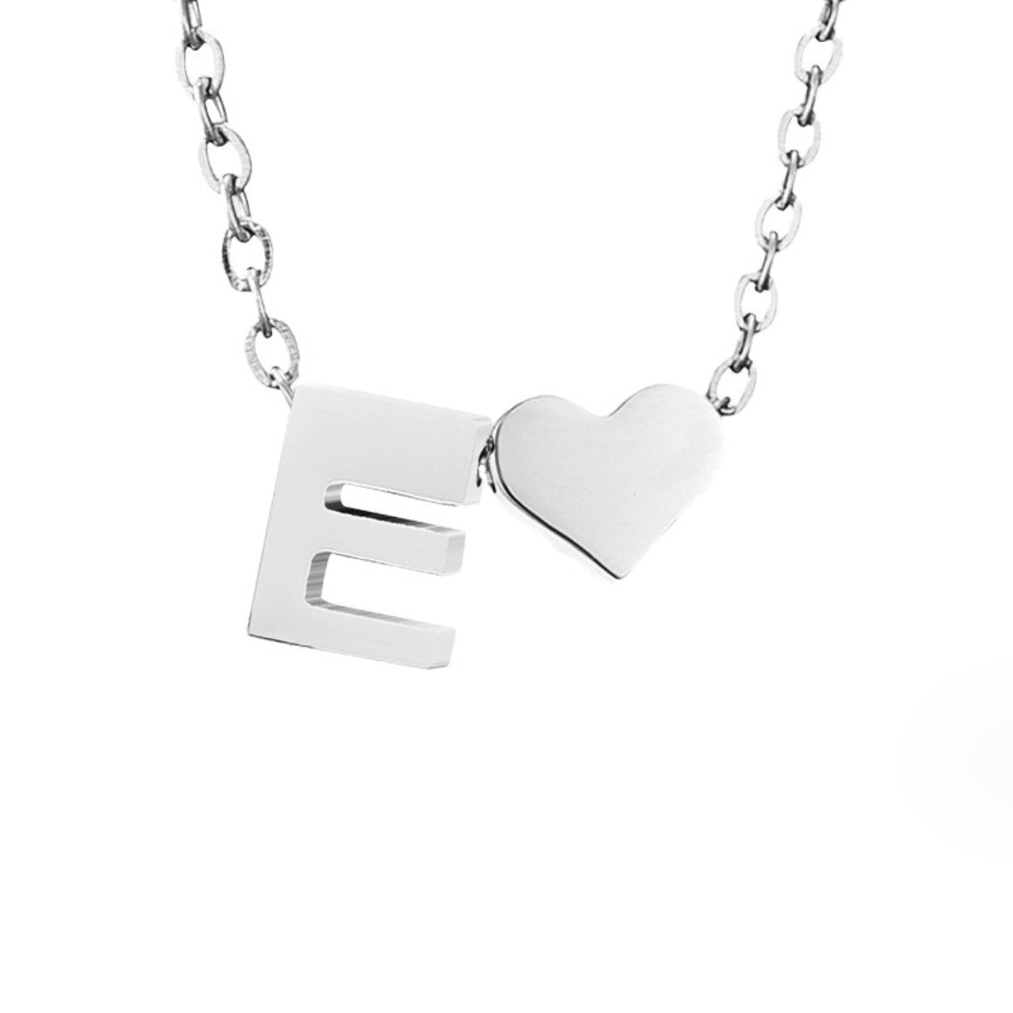 Forever Love & Letter Zilveren Halsketting