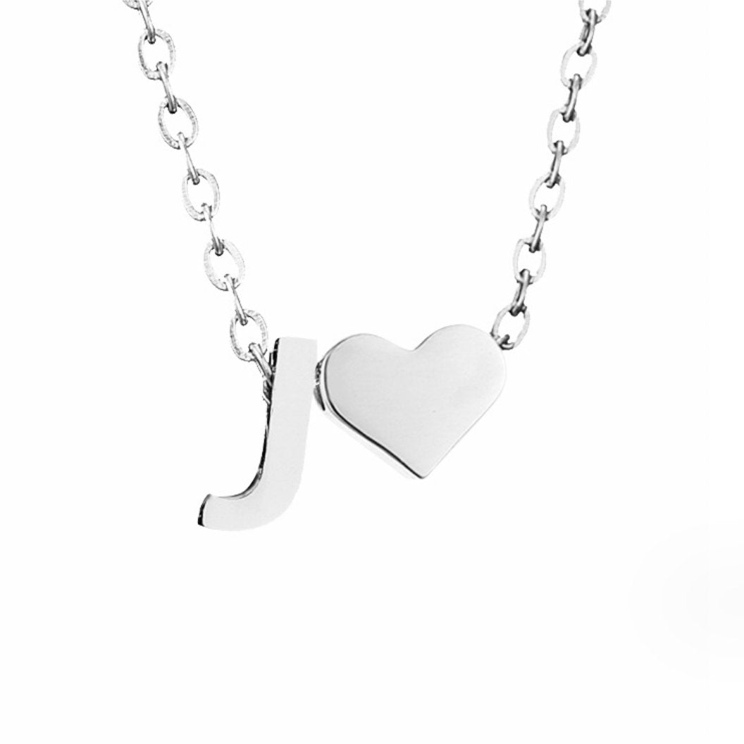 Forever Love & Letter Zilveren Halsketting
