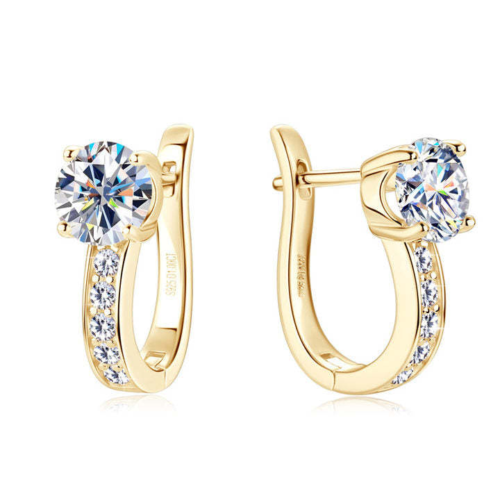 Channel Moissaniet Huggie Oorbellen | 18k Goud
