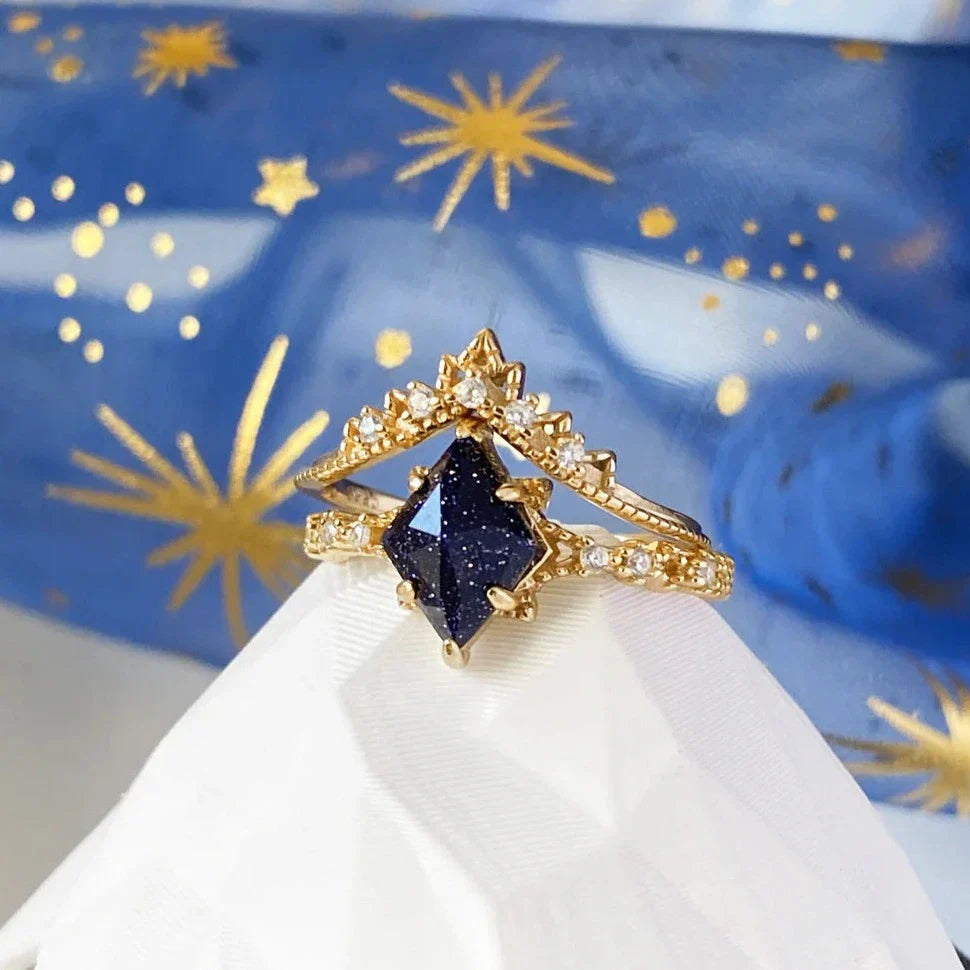 Sterrennacht-ringenset – Verstelbaar hemels ontwerp