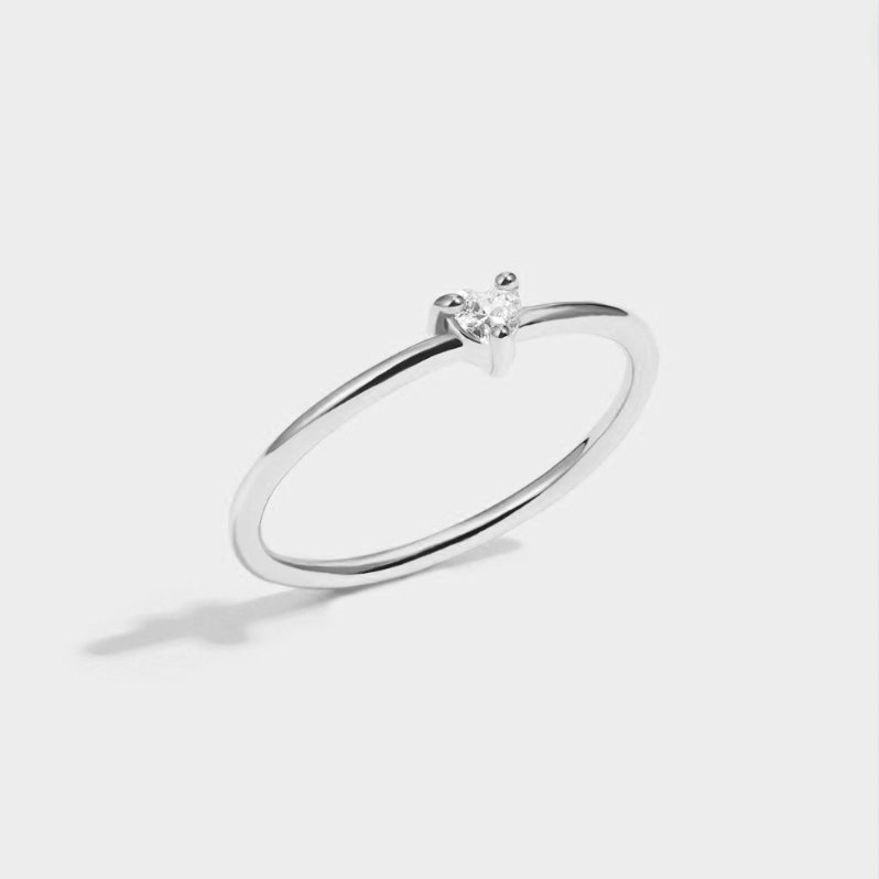 ‘Small Love’– Kristallen Hartvormige Ring