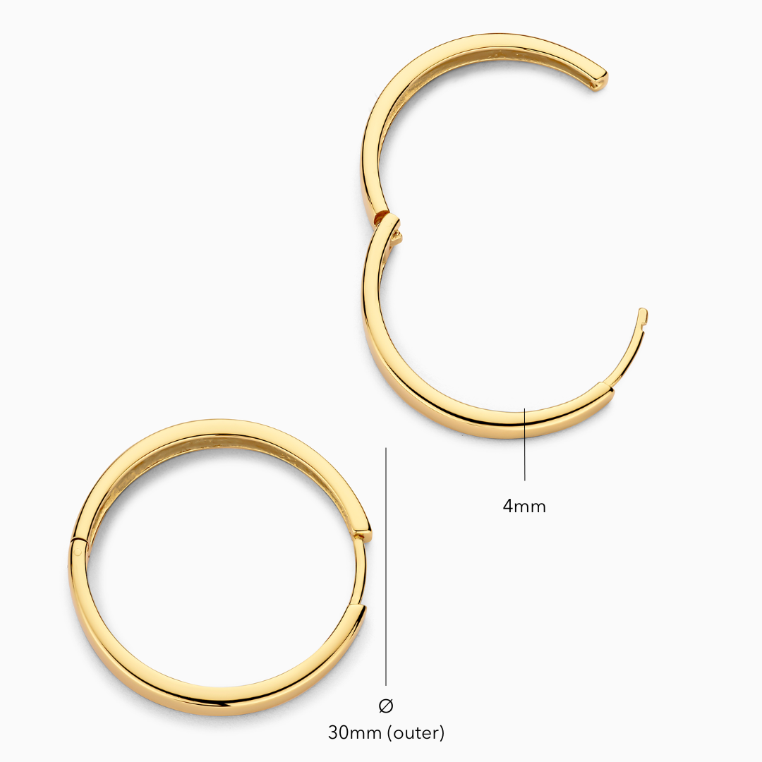 Gia Statement Hoops | 18k Goud